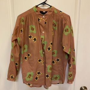 No. 6 Quinn Blouse in Blush Amalfi